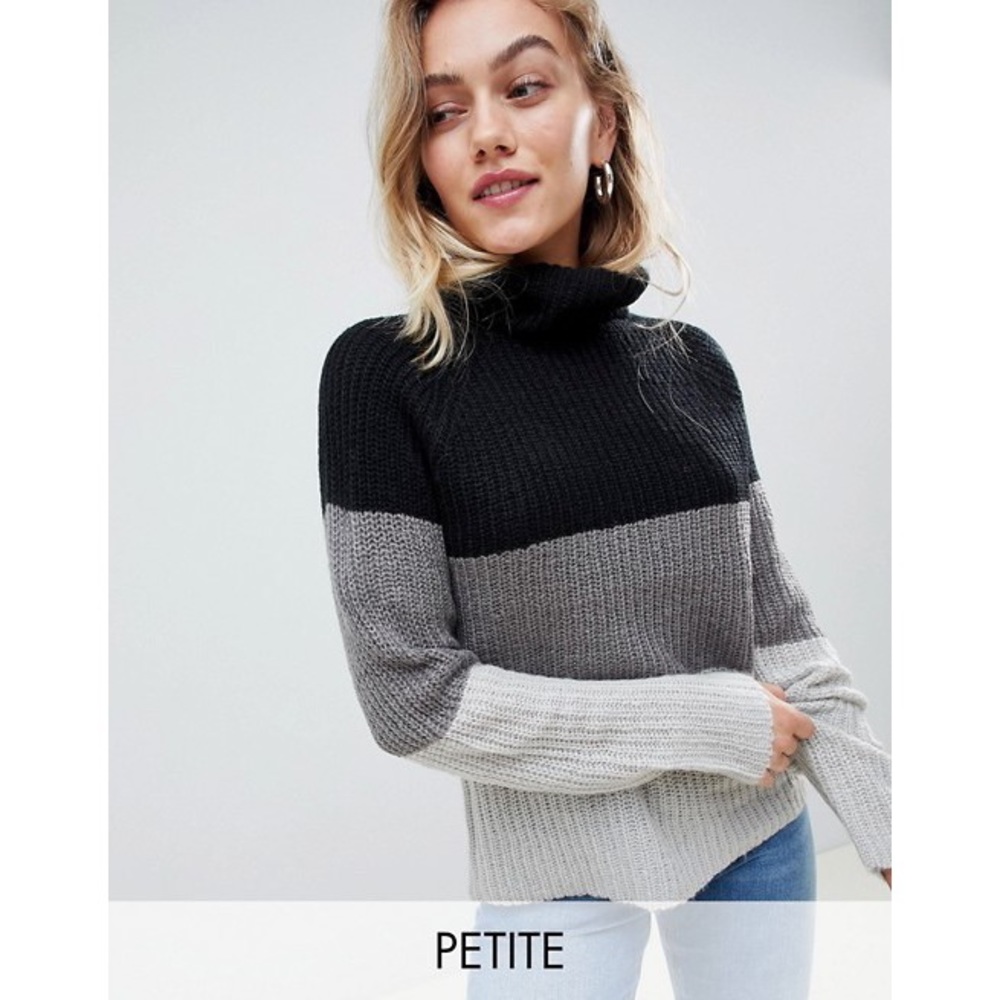 Brave Soul Petite Roll Neck Sweater - Size 2